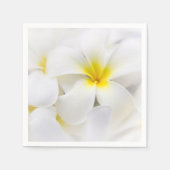 Plumeria Bloemen Hawaiian Frangipani Bloemen Servetten (Voorkant)