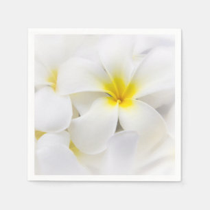 Plumeria Bloemen Hawaiian Frangipani Bloemen Servetten