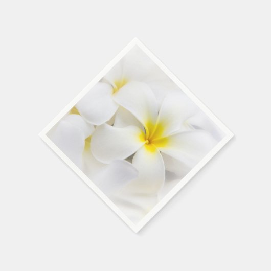 Plumeria Bloemen Hawaiian Frangipani Bloemen Servetten (Hoek)