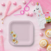 Plumeria Bloesems Papieren Bordje (Feest)