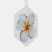 Plumeria Bloom Glass Ornament (Voorkant Rechts)