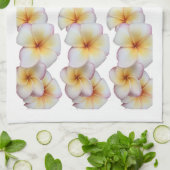 Plumeria blooms theedoek (Gevouwen)