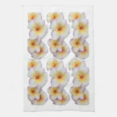 Plumeria blooms theedoek (Verticaal)