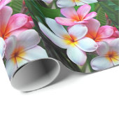 Plumeria blos frangipani cadeaupapier (Rol Hoek)