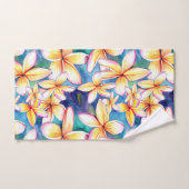 Plumeria Blossom met Blue Hawaii Bath Towel Set Bad Handdoek (Handdoek)