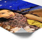 Plumeria Breeze op Waikiki Poster (Hoek)