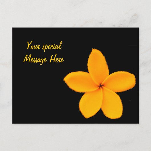 Plumeria Briefkaart (Voorkant)