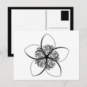 plumeria briefkaart (Voorkant / Achterkant)