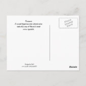 Plumeria Briefkaart (Achterkant)