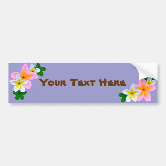 Plumeria Bumpersticker (Voorkant)