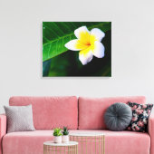 plumeria canvas afdruk (Insitu (Woonkamer))