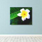 plumeria canvas afdruk (Insitu (Houten vloer))