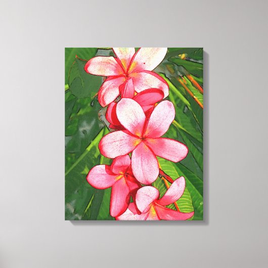 Plumeria Canvas Afdruk (Voorkant)