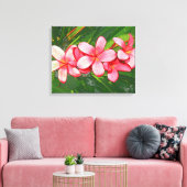 plumeria canvas afdruk (Insitu (Woonkamer))