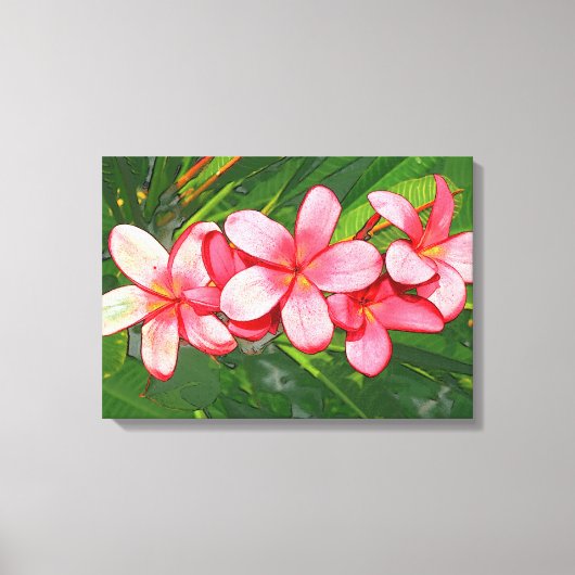 plumeria canvas afdruk (Voorkant)