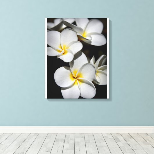 Plumeria Canvas Afdruk (Insitu (Houten vloer))