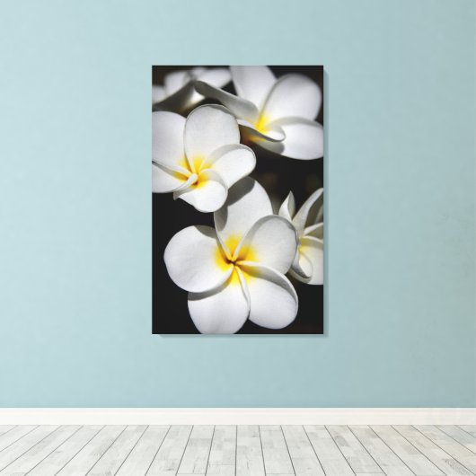 Plumeria Canvas Afdruk (Insitu (Houten vloer))