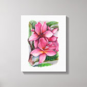 Plumeria Canvas Print (Voorkant)