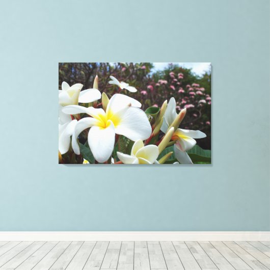 Plumeria Canvas Print 1 (Insitu (Houten vloer))