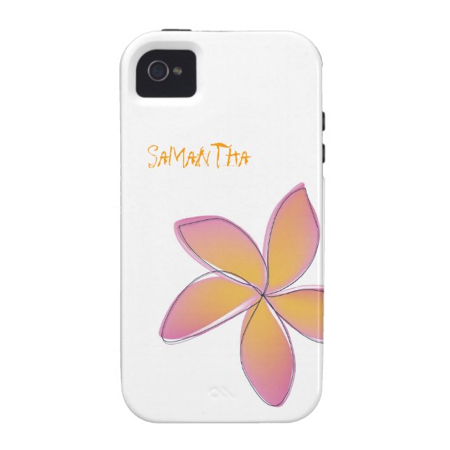 Plumeria Case-Mate iPhone Case (Achterkant)