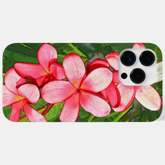 plumeria Case-Mate iPhone case (Achterkant (horizontaal))