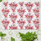 Plumeria Collage Keukenhanddoek (Gevouwen)