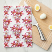 Plumeria Collage Keukenhanddoek (Quarter Fold)