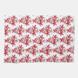 Plumeria Collage Keukenhanddoek