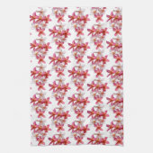 Plumeria Collage Keukenhanddoek (Verticaal)
