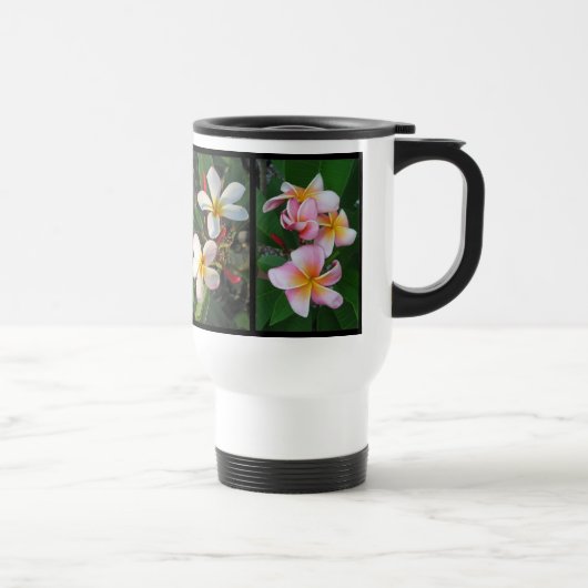 Plumeria Collage Reisbeker (Rechts)