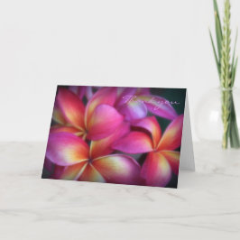 Plumeria Dankuwel Bedankkaart