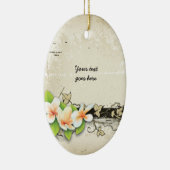 Plumeria en Ivy Grunge Custom ornament (Rechts)