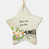  Plumeria en Ivy Grunge Custom ornament (Links)