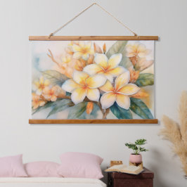 Plumeria en Shell Ginger Hangend Wandkleed