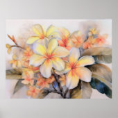 Plumeria en Shell Ginger Poster (Voorkant)