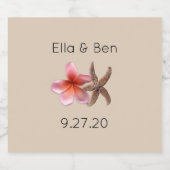 Plumeria - Etiketten voor gevarenflesjes op basis  (Enkel label)