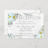 Plumeria Flourish Reception Venue Enclosure Informatiekaartje (Voorkant / Achterkant)
