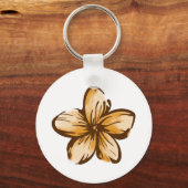 Plumeria Flower Hawaii Style Sleutelhanger (Voorkant)
