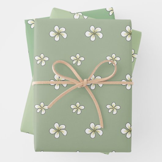 Plumeria Flower Inpakpapier Vel (In situ)