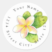 Plumeria Flower Labels (Voorkant)