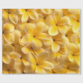 Plumeria Flower Yellow Cadeaupapier (Vlak)