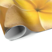 Plumeria Flower Yellow Cadeaupapier (Rol Hoek)
