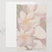 Plumeria Flowers - Aangepaste schrijfbenodigdheden Briefpapier (Voorkant / Achterkant)