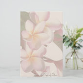 Plumeria Flowers - Aangepaste schrijfbenodigdheden Briefpapier (Staand voorkant)