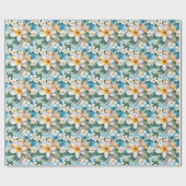 Plumeria Flowers Cadeaupapier (Vlak)