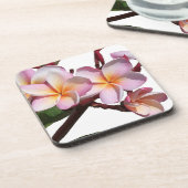 Plumeria Flowers Cork Onderzetter (Linkerzijde)