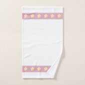 Plumeria Flowers op Light Roos Gold & White Bad Handdoek (Handdoek)