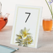Plumeria Flowers Weddenschap Reclamebord Met Voetstuk (Insitu)
