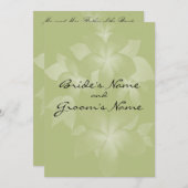 Plumeria Flowers Wedding Invitation Kaart (Voorkant / Achterkant)