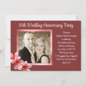 Plumeria Foto Huwelijksjubileum Feest voor Paren Kaart (Voorkant)